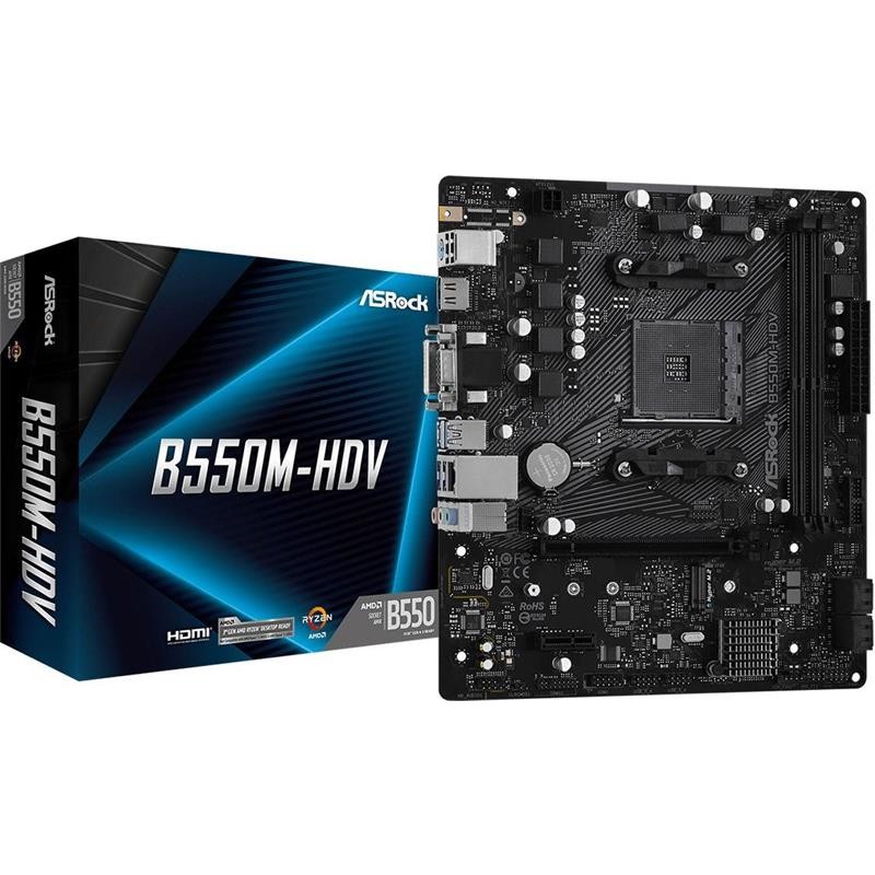 PLACA BASE ASROCK B550M-HDV...