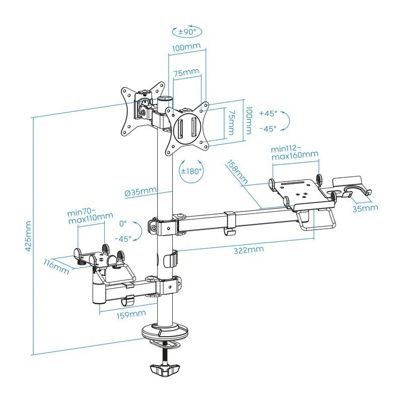 SOPORTE DE MESA AVPOS 4-1...
